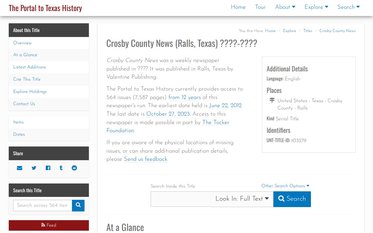 Crosby County historical jail news archive source